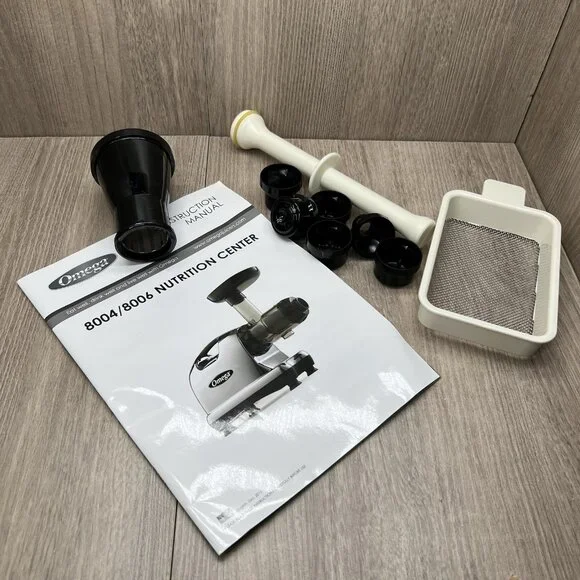 Omega Juice & Vegetable Extractor Model No. 8006 Stainless Steel Electric Silver - Picture 13 of 13